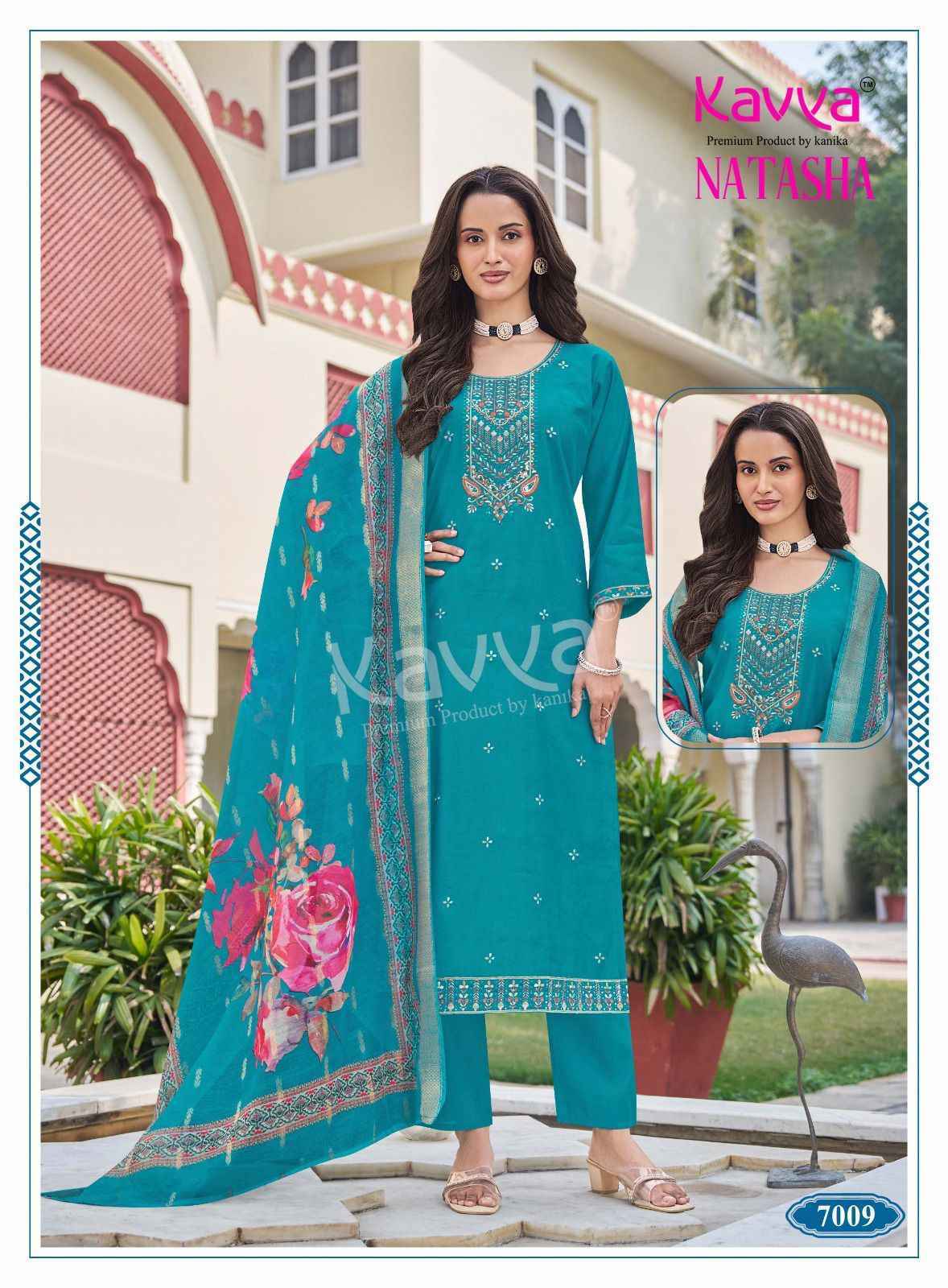 Kavya Natasha Vol 7 Roman Silk Kurti Combo Set Wholesale Rate ( 10 Pcs Catalog )