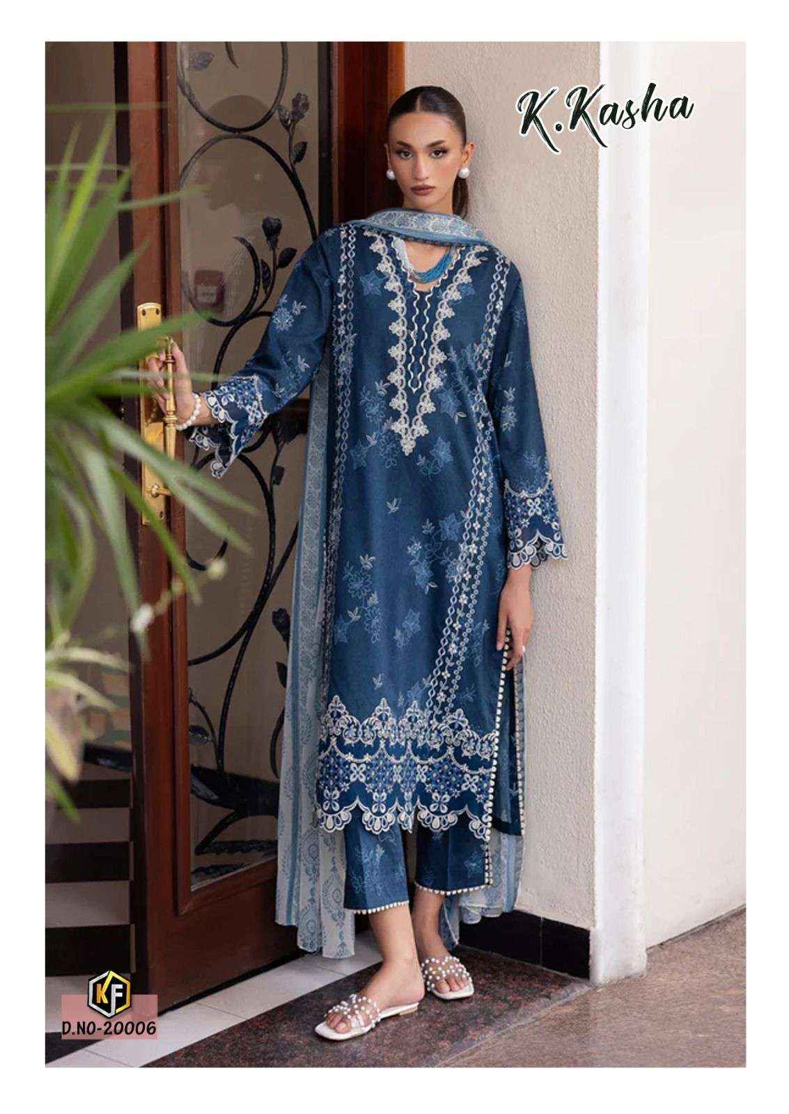 Keval Fab K Kasha Vol 20 Exclusive Style Cotton Salwar Kameez Wholesale Rate ( 6 Pcs Catalog )