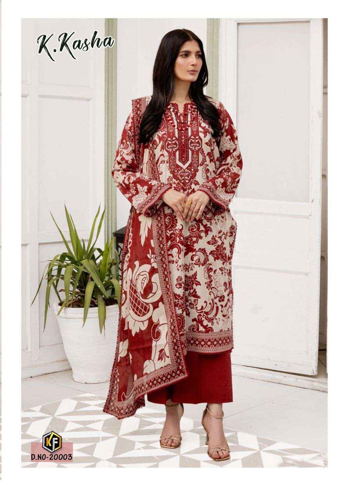 Keval Fab K Kasha Vol 20 Exclusive Style Cotton Salwar Kameez Wholesale Rate ( 6 Pcs Catalog )