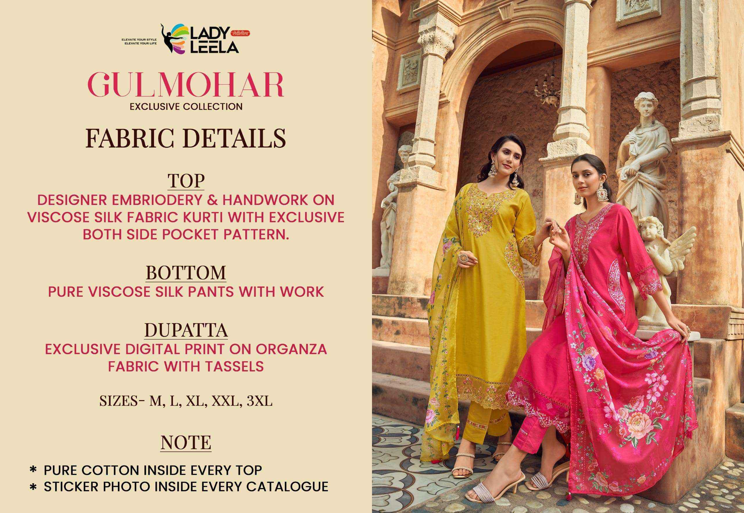 Lady Leela Gulmohar Designer Readymade Suit Wholesale Price ( 4 Pcs Catalogue )