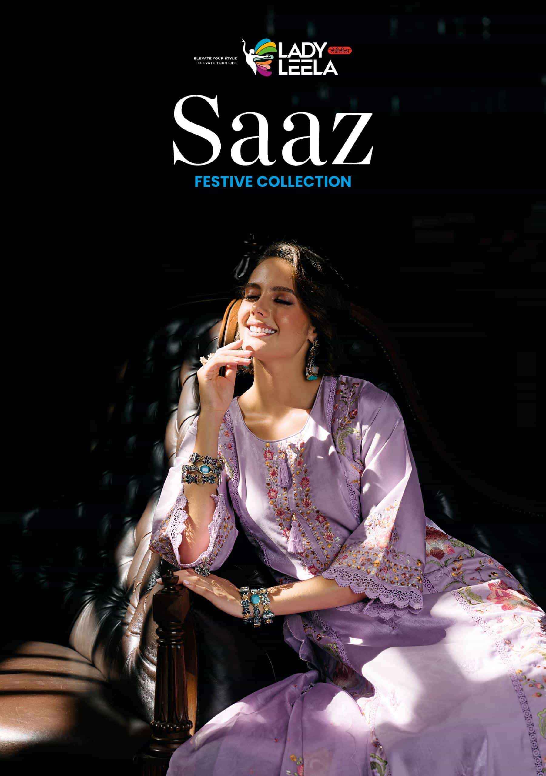 Lady Leela Saaz Designer Viscose Roman Readymade Suits Wholesale Price ( 4 Pcs Catalogue )
