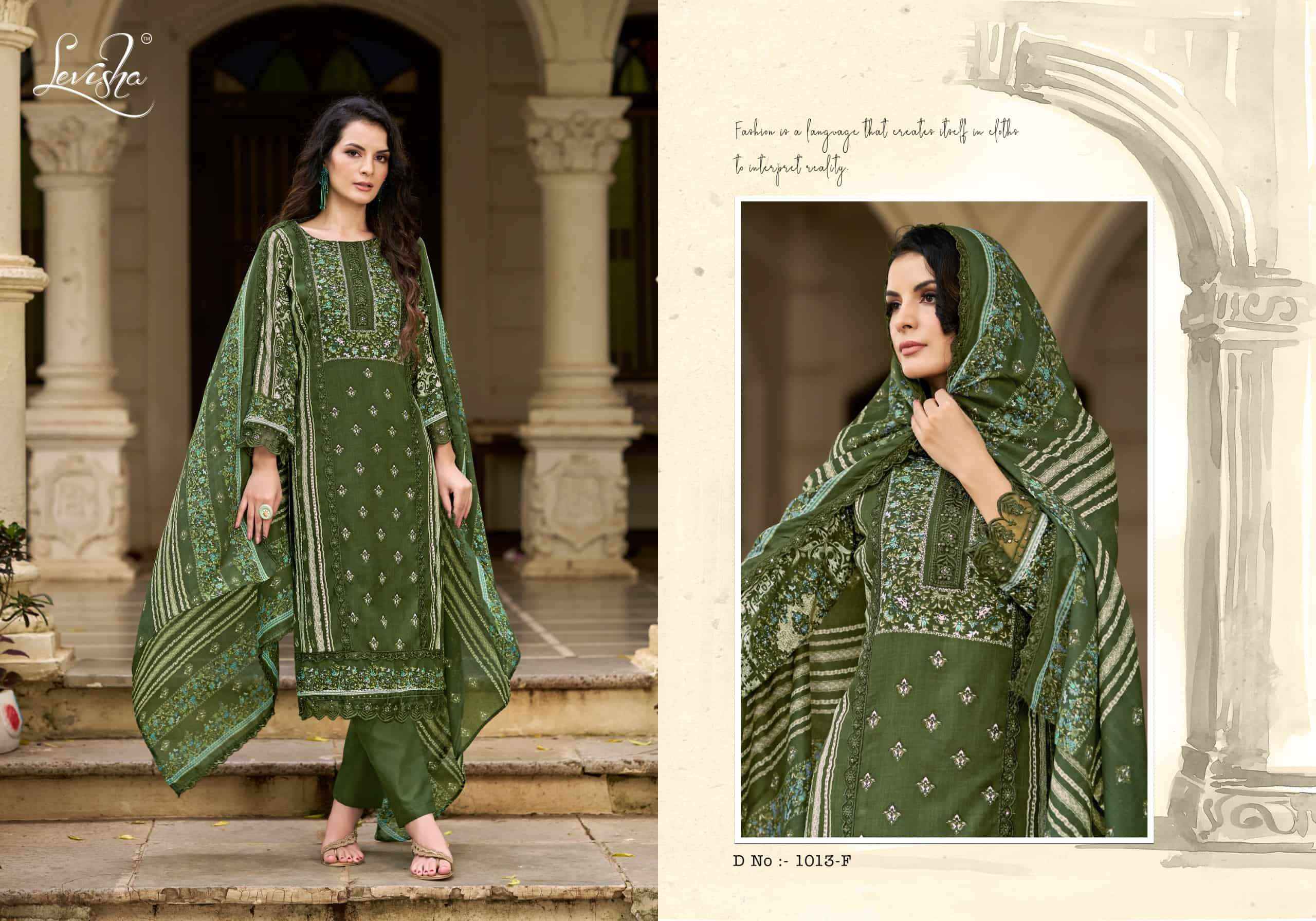 Levisha Bagh Digital Printed Rayon Salwar Kameez Wholesale Rate ( 5 Pcs Catalog )