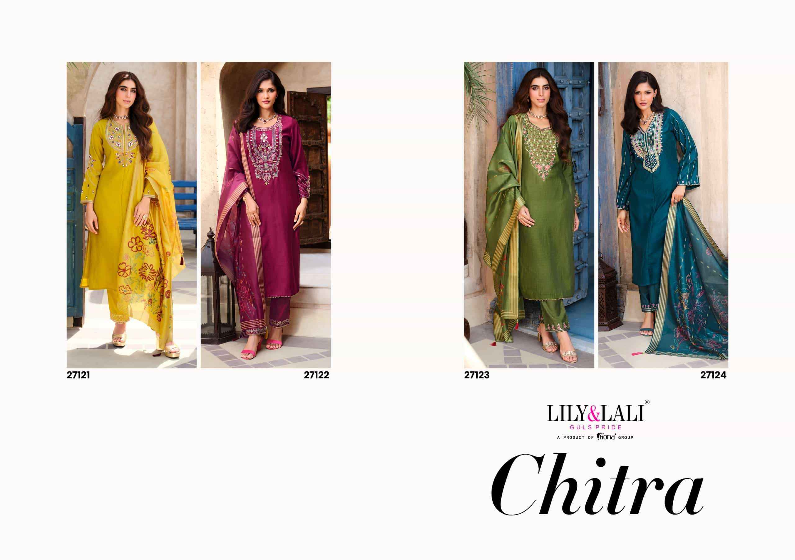 Lily And Lali Chitra Premium Style Readymade 3 Piece Pair Wholesale Rate ( 4 Pcs Catalog )