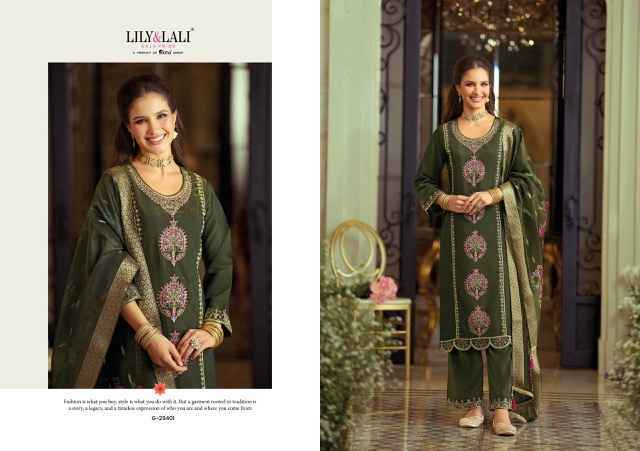 Lily & Lali Gulabo Readymade Shimmer Viscose Silk Dress Wholesale Rate ( 4 Pcs Catalog )