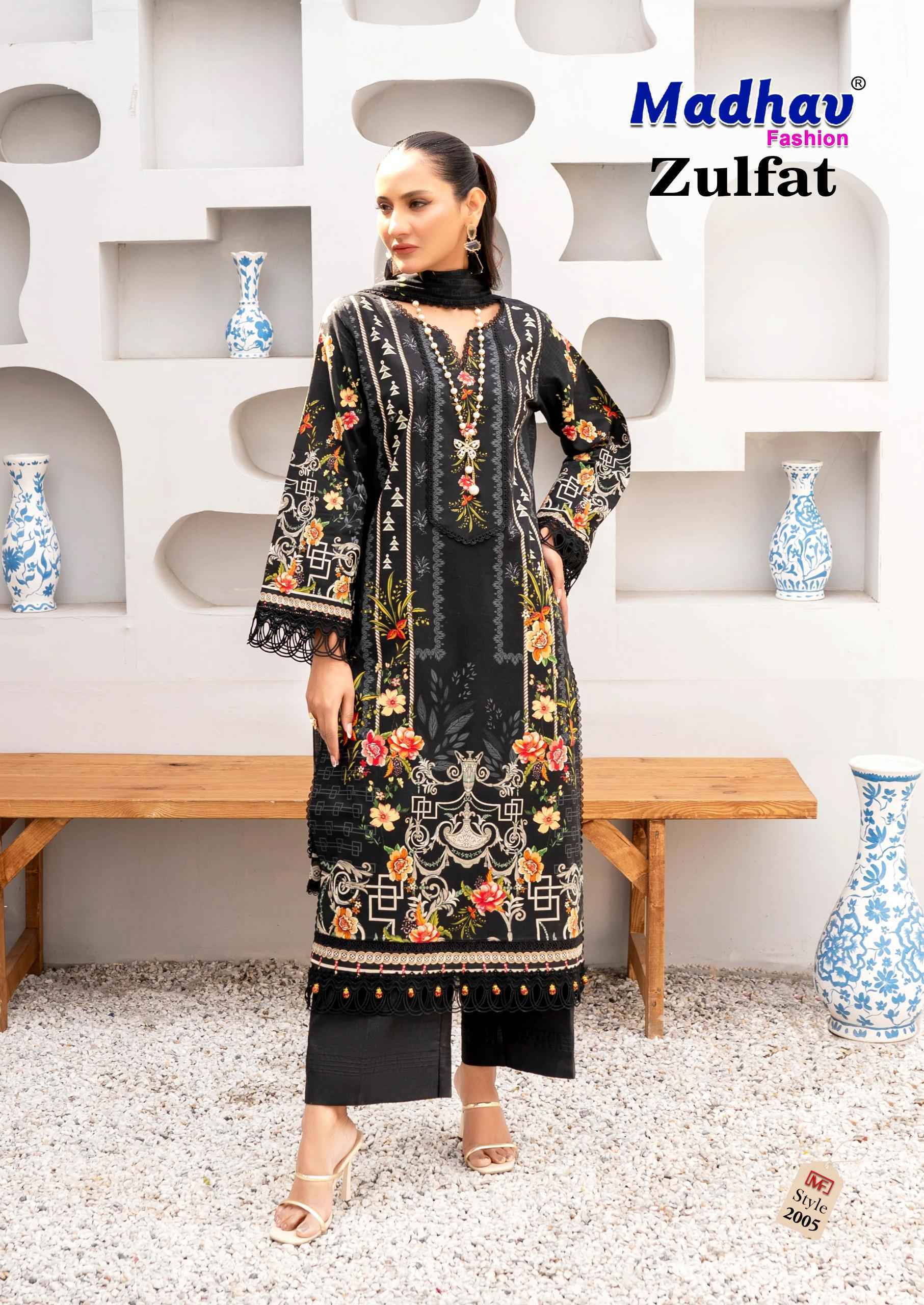 Madhav Fashion Zulfat Vol 2 Lawn Cotton Dress Material Wholesale Price ( 6 pcs Catalogue )