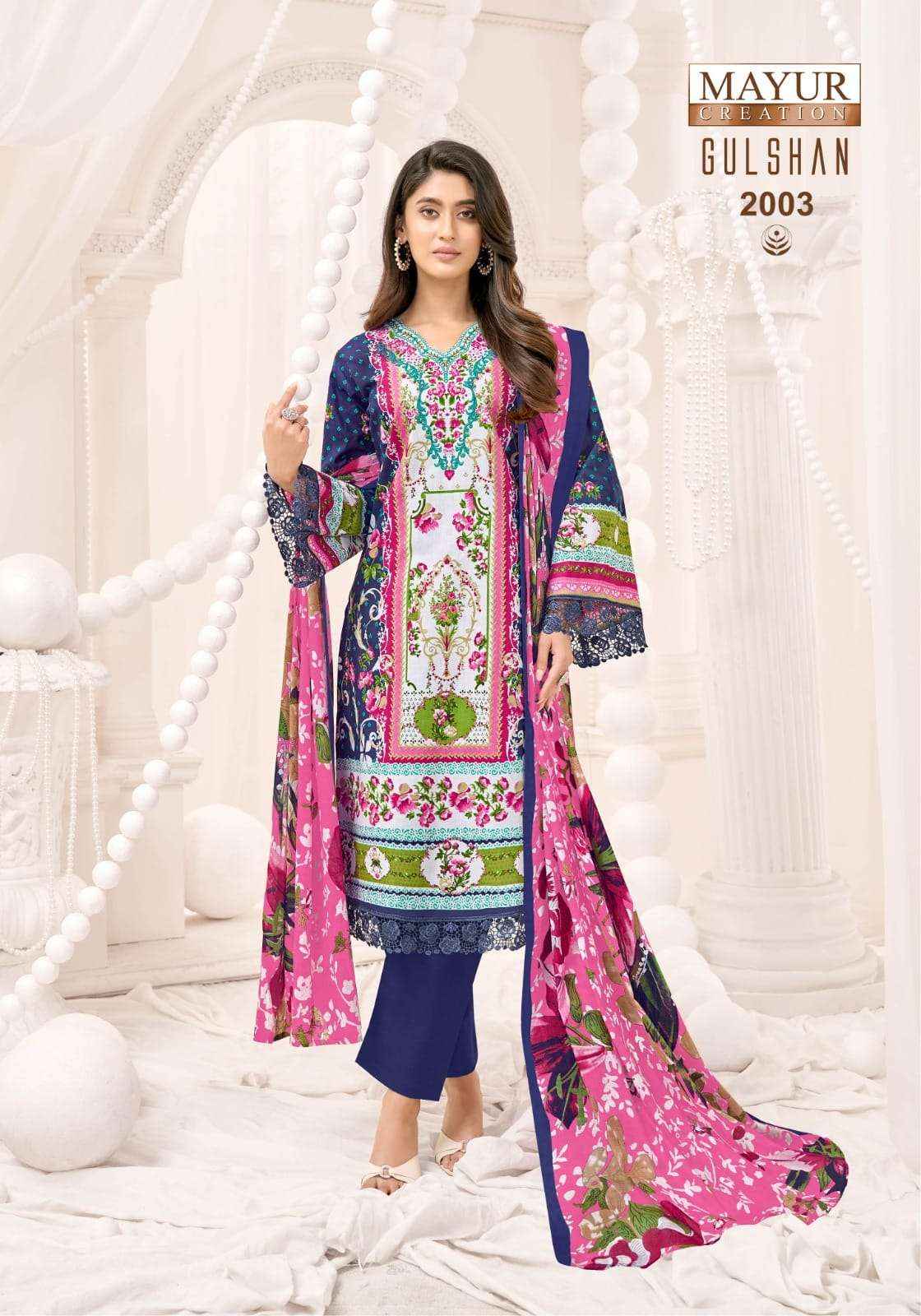 Mayur Gulshan Vol 2 Unstitch Pure Cotton Salwar Kameez Wholesale Rate ( 8 Pcs Catalog )