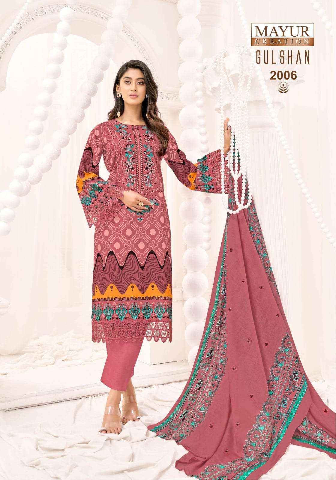 Mayur Gulshan Vol 2 Unstitch Pure Cotton Salwar Kameez Wholesale Rate ( 8 Pcs Catalog )