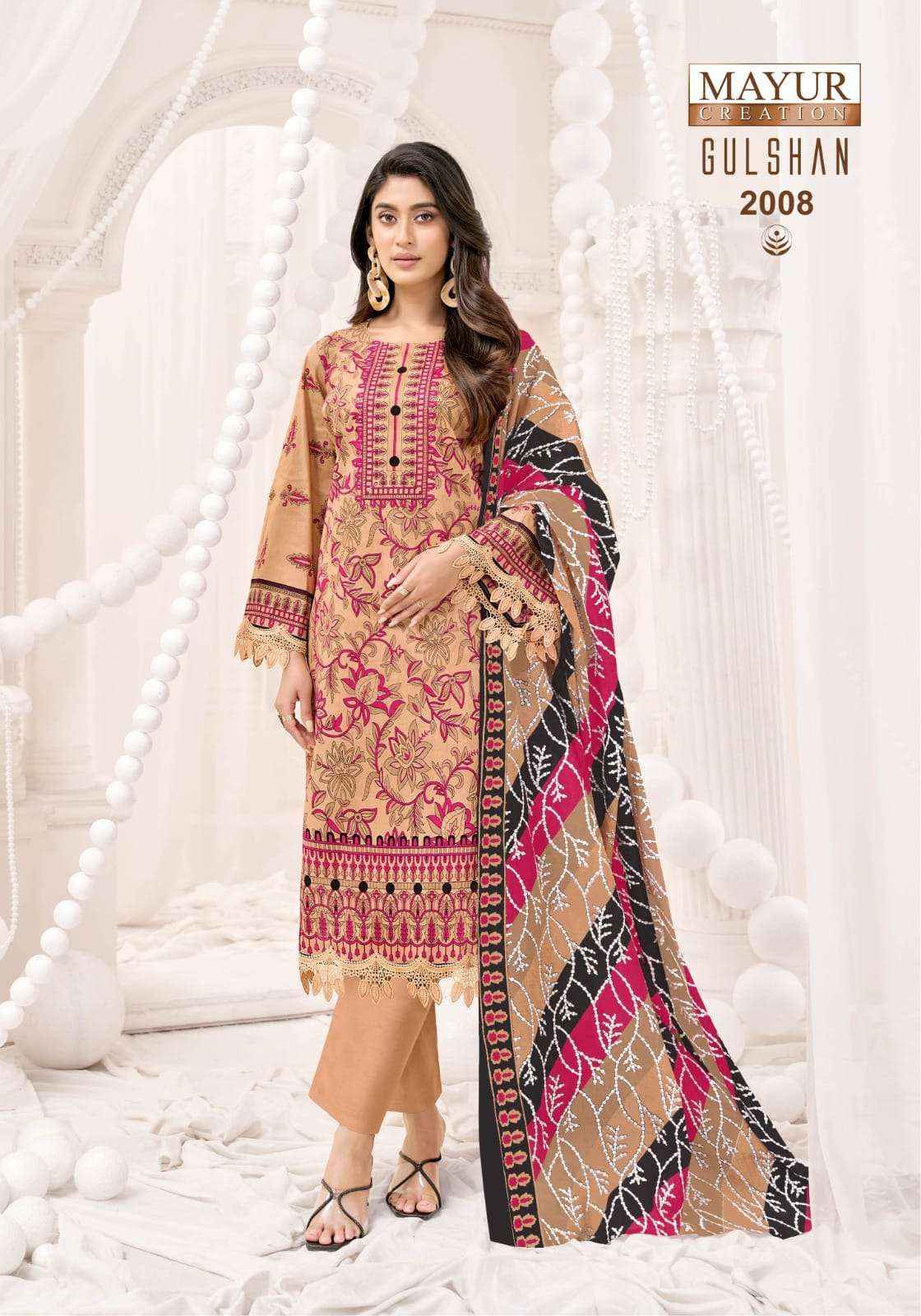 Mayur Gulshan Vol 2 Unstitch Pure Cotton Salwar Kameez Wholesale Rate ( 8 Pcs Catalog )