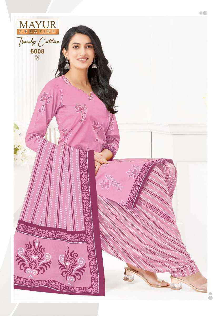 Mayur Trendy Cotton Vol 6 Patiyala Print Cotton Salwar Kameez Wholesale Rate ( 10 Pcs Catalog )