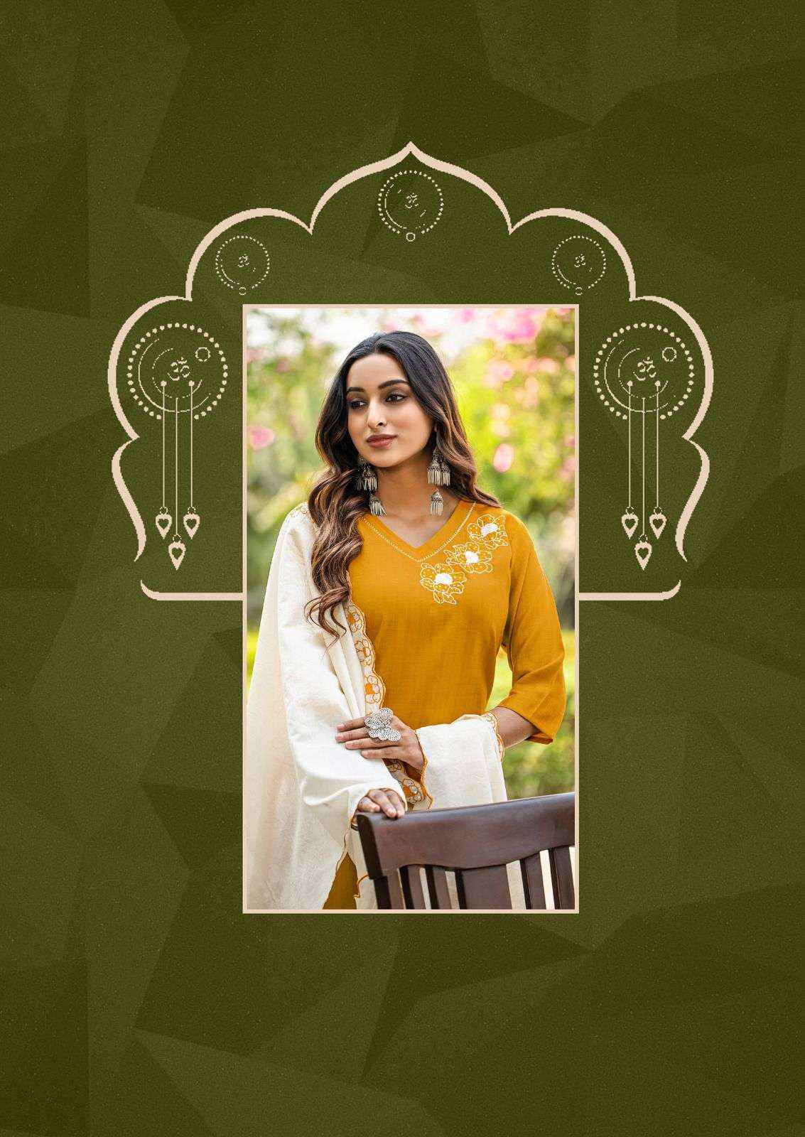 Mittoo Elite Designer Straight Kurti Pant Dupatta Set Wholesale Rate ( 6 Pcs Catalog )