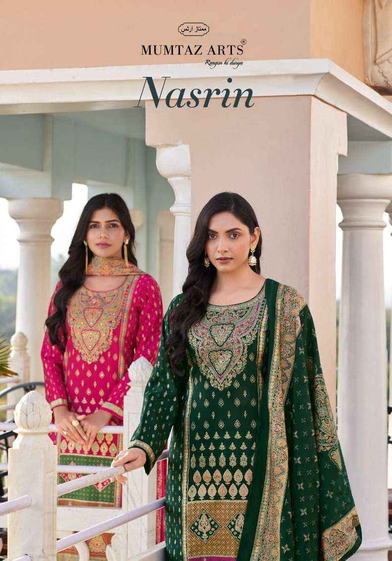 Mumtaz Arts Nasrin Viscose Muslin Dress Material Wholesale Price ( 6 pcs Catalogue )