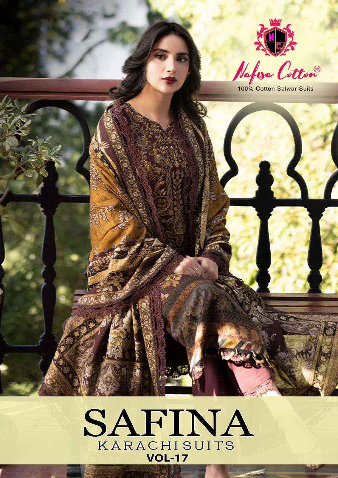 Nafisa Cotton Safina Vol 17 Cotton Dress Material Wholesale Price ( 6 pcs Catalogue )
