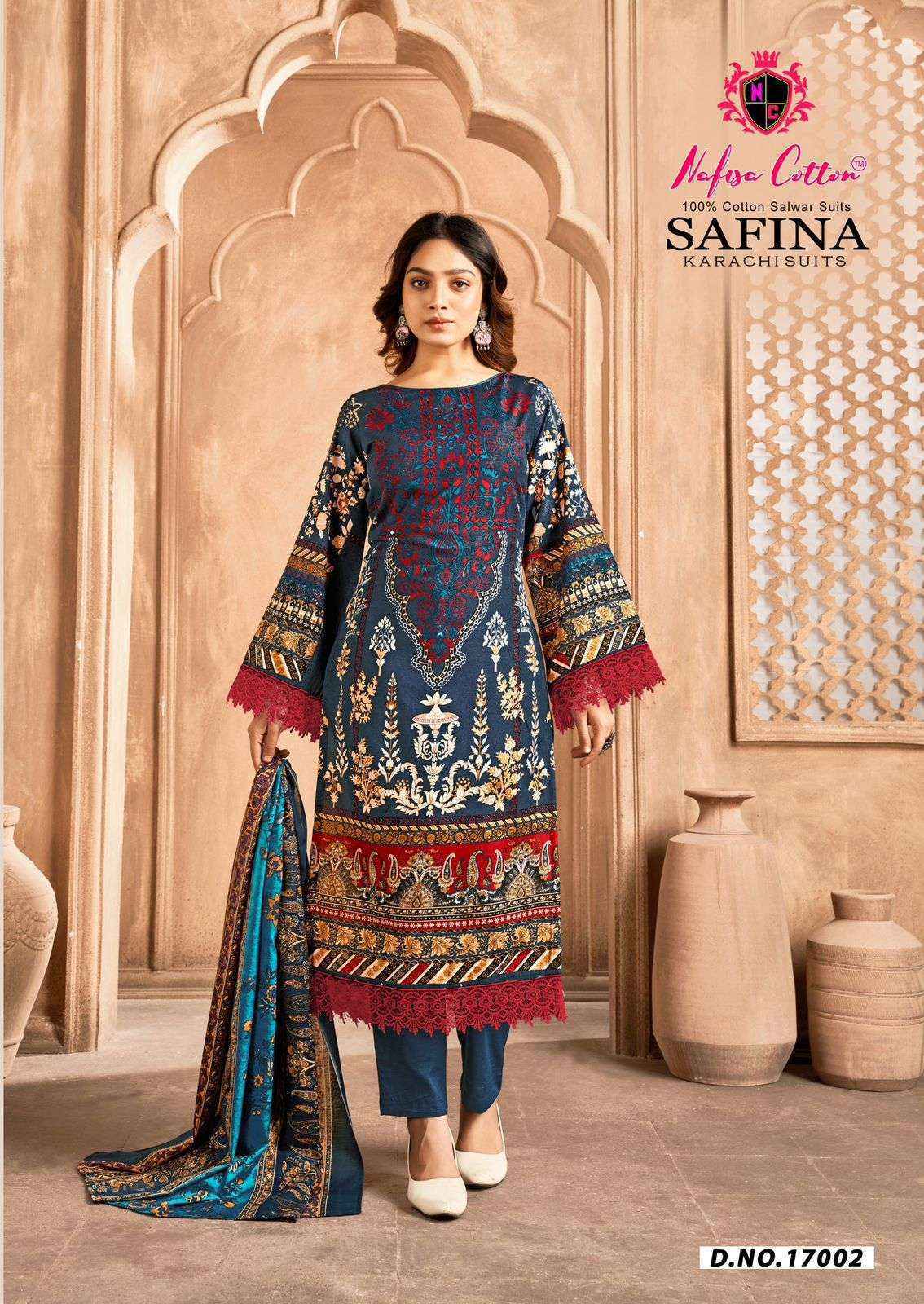 Nafisa Cotton Safina Vol 17 Cotton Dress Material Wholesale Price ( 6 pcs Catalogue )