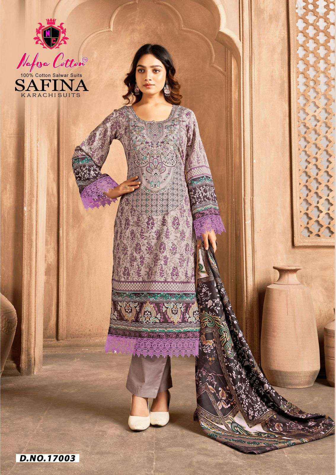Nafisa Cotton Safina Vol 17 Cotton Dress Material Wholesale Price ( 6 pcs Catalogue )