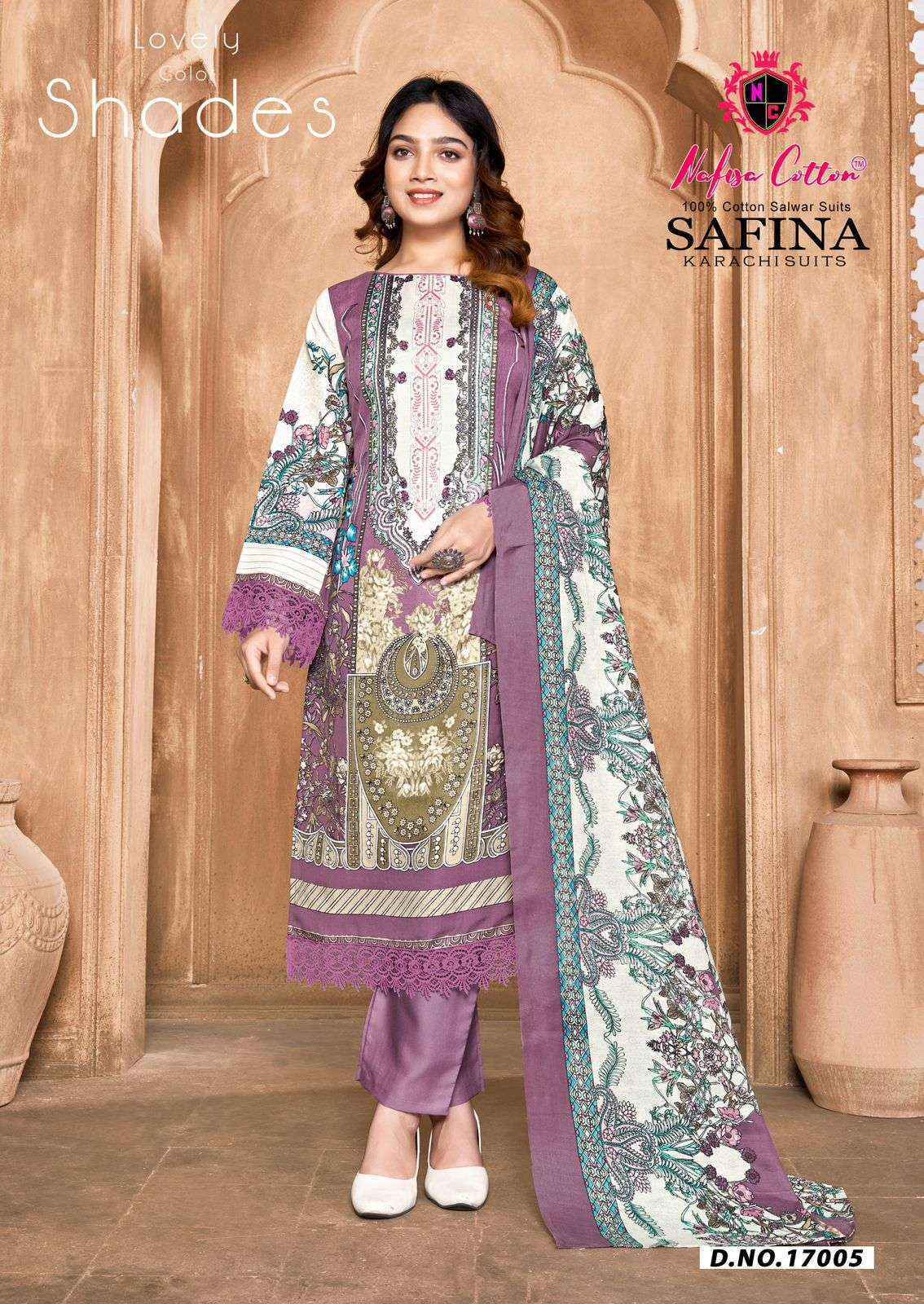Nafisa Cotton Safina Vol 17 Cotton Dress Material Wholesale Price ( 6 pcs Catalogue )