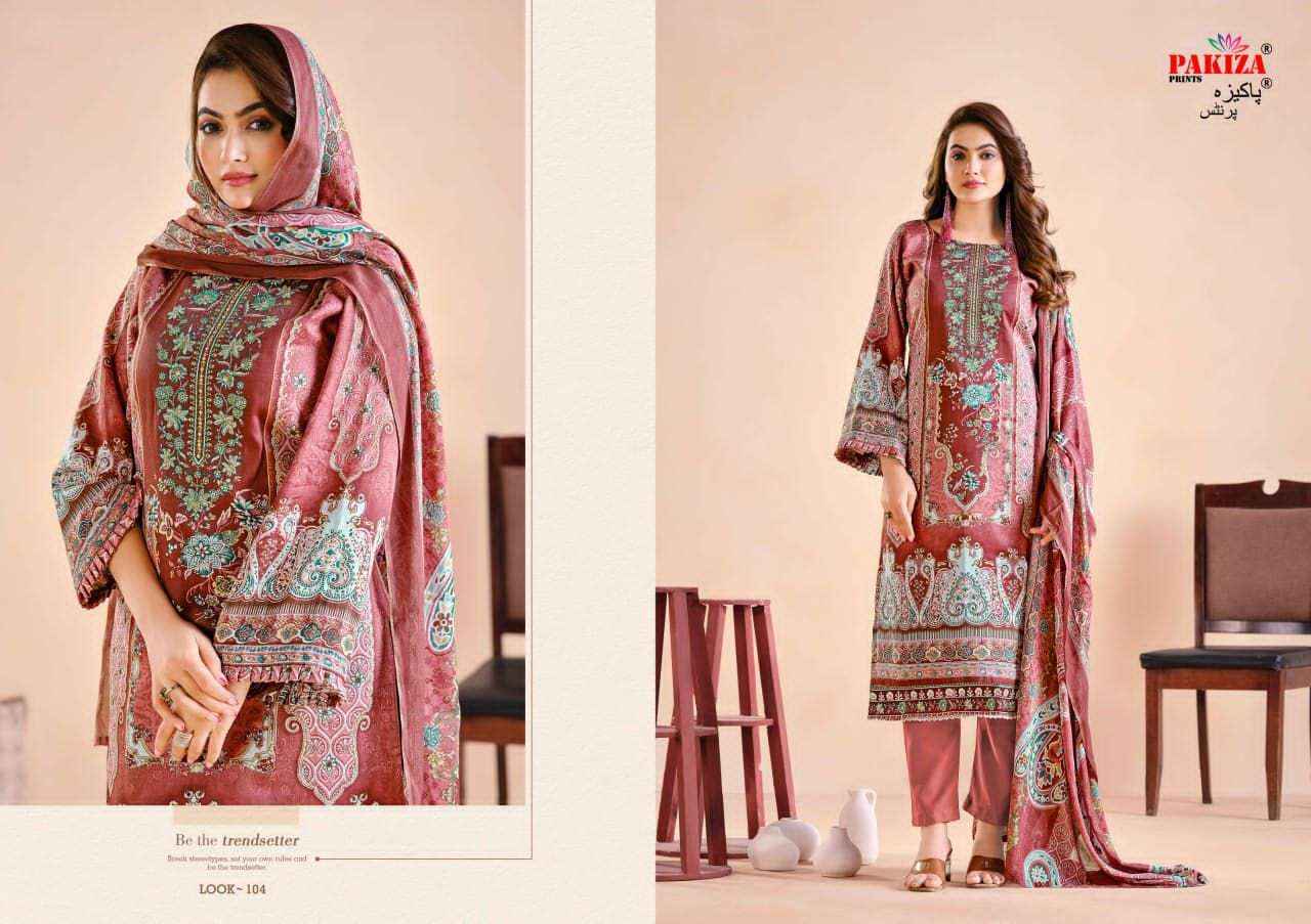 Pakiza Prints Farmaish Vol 1 Designer Print Zam Satin Salwar Kameez Wholesale Rate ( 4 Pcs Catalog )