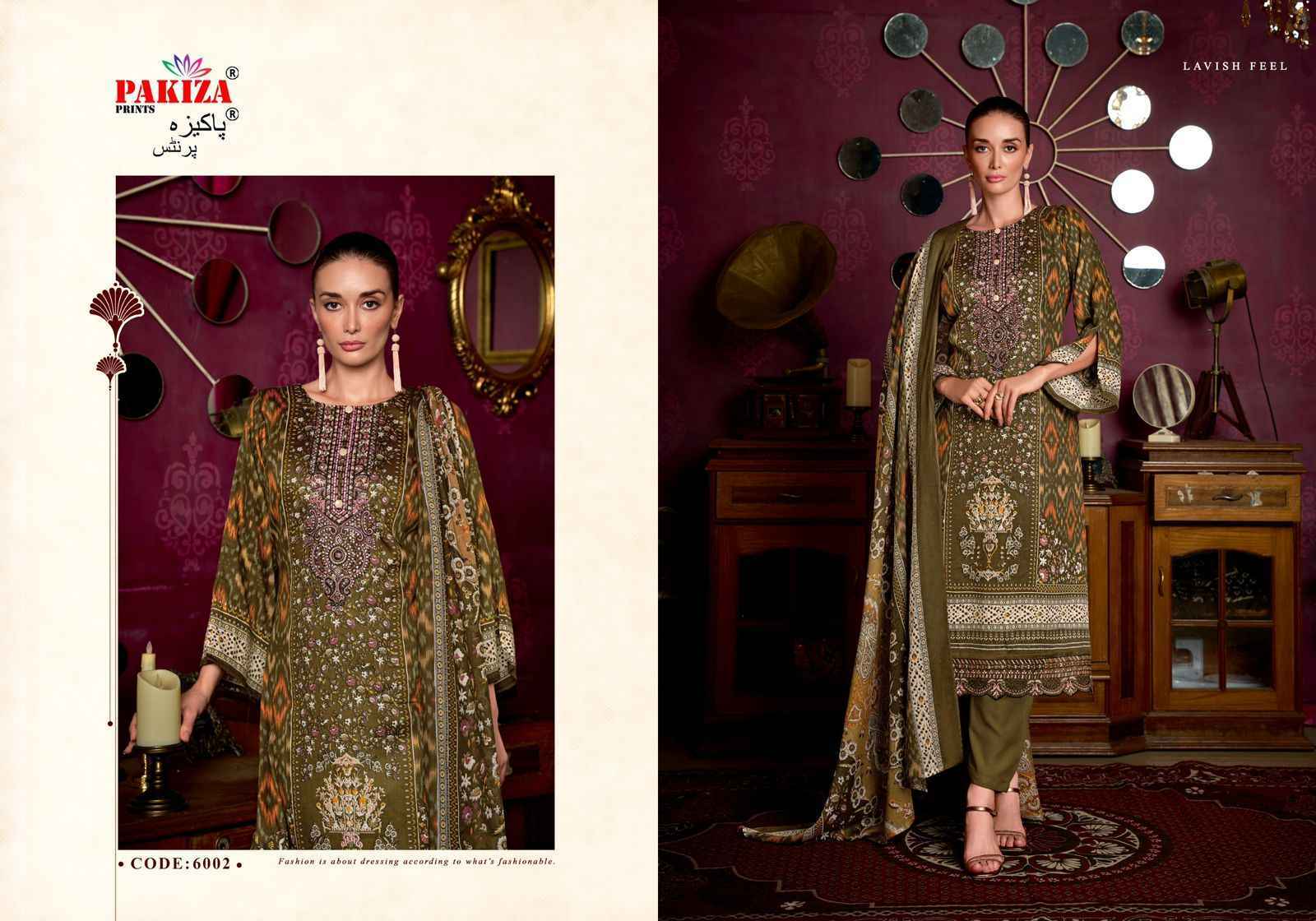 Pakiza Prints Farmaish Vol 6 Jam Satin Dress Material Collection ( 4 Pcs Catalog )
