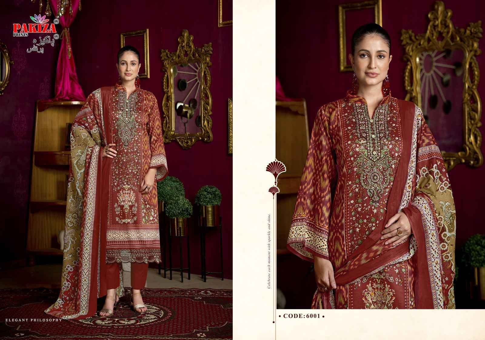 Pakiza Prints Farmaish Vol 6 Jam Satin Dress Material Collection ( 4 Pcs Catalog )