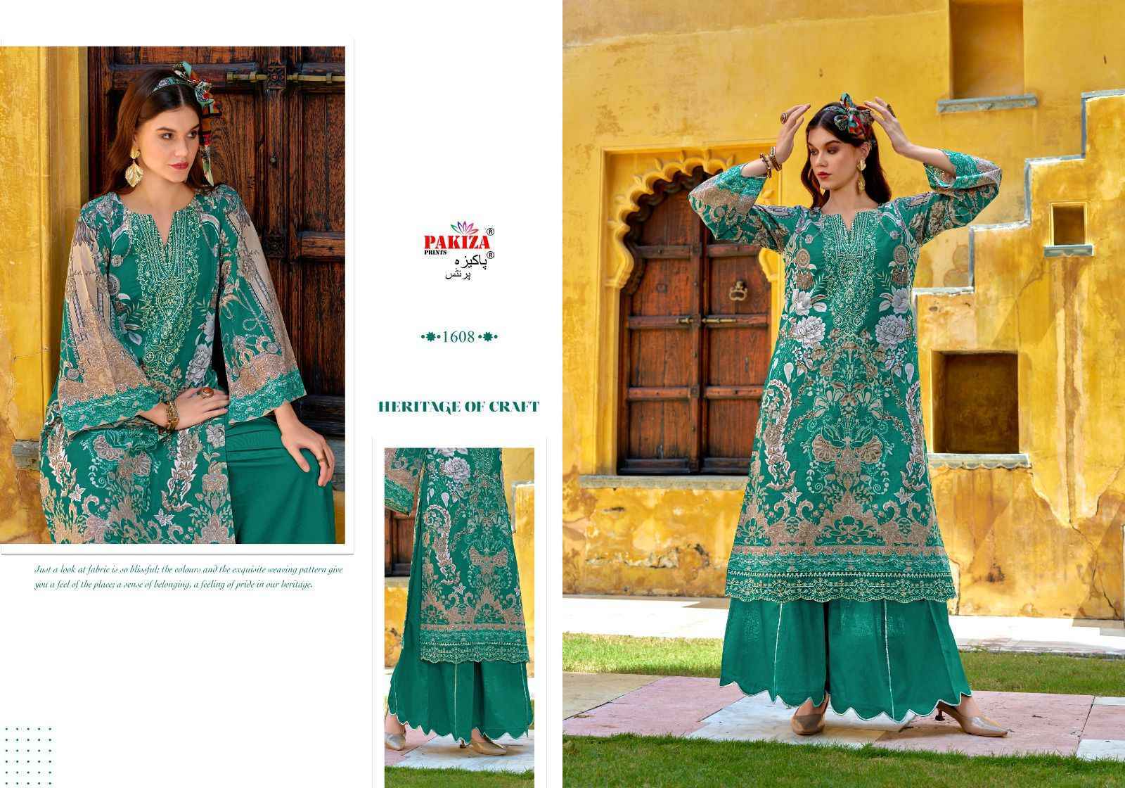 Pakiza Prints Naksh Vol 16 Lawn Cotton Dress Material Wholesale Price ( 10 pcs Catalogue )