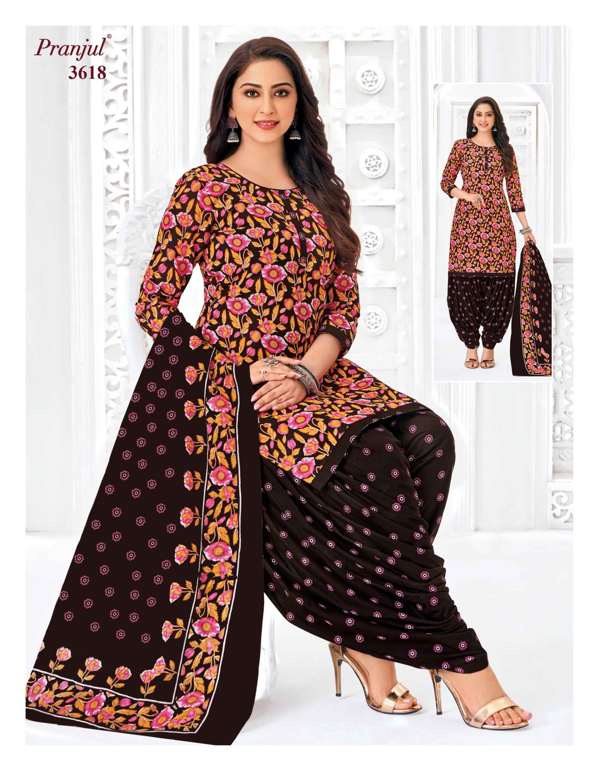 Pranjul fashion Priyanshi Vol 36 Unstitched Salwar Suits At Wholesale Price ( 18 Pcs Set )