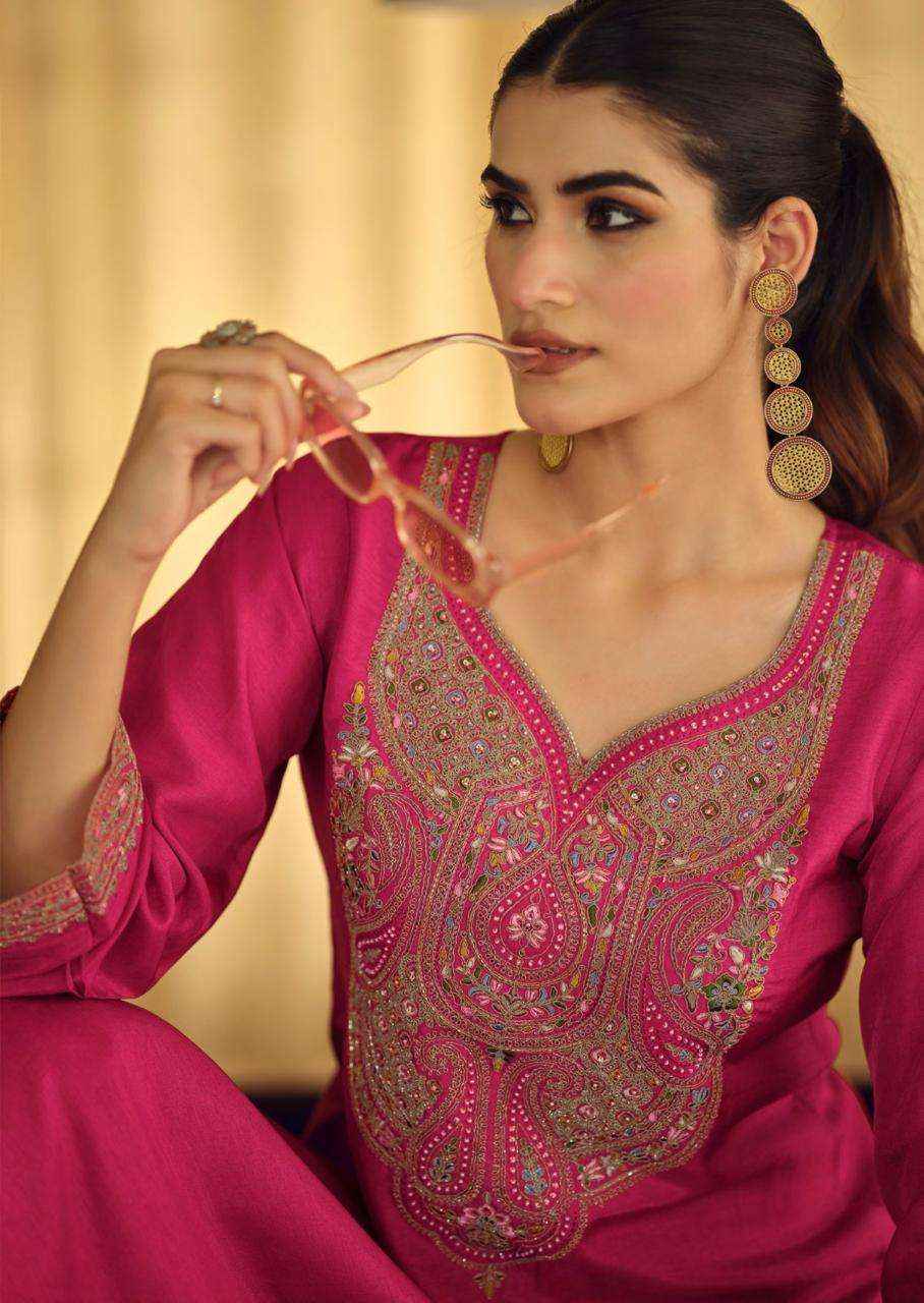 Prm India Moh Pure Russian Silk Readymade Designer Suit Wholesale Rate ( 6 Pcs Catalog )