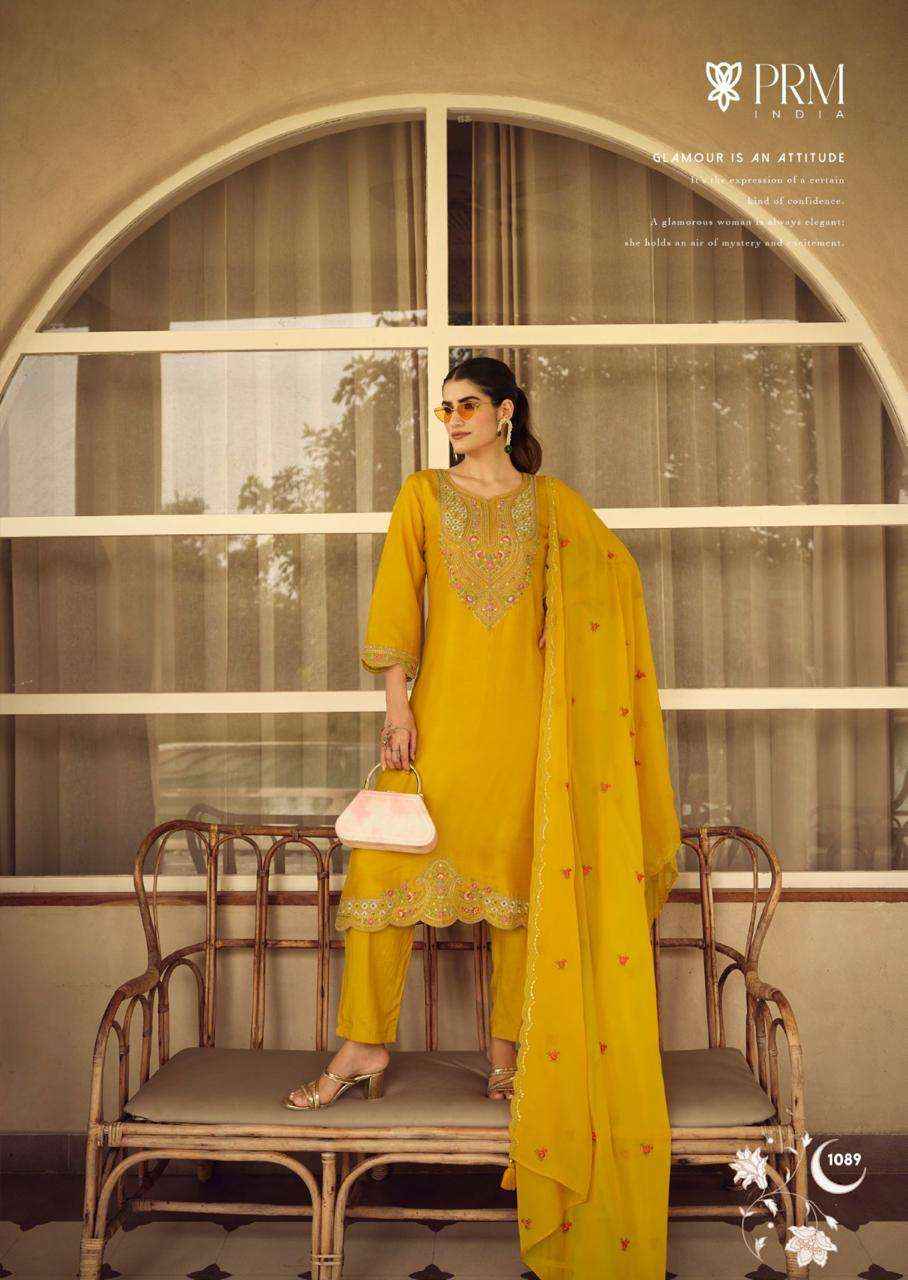 Prm India Moh Pure Russian Silk Readymade Designer Suit Wholesale Rate ( 6 Pcs Catalog )