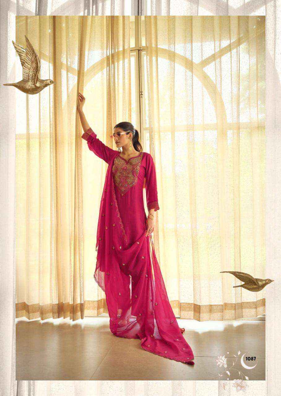 Prm India Moh Pure Russian Silk Readymade Designer Suit Wholesale Rate ( 6 Pcs Catalog )