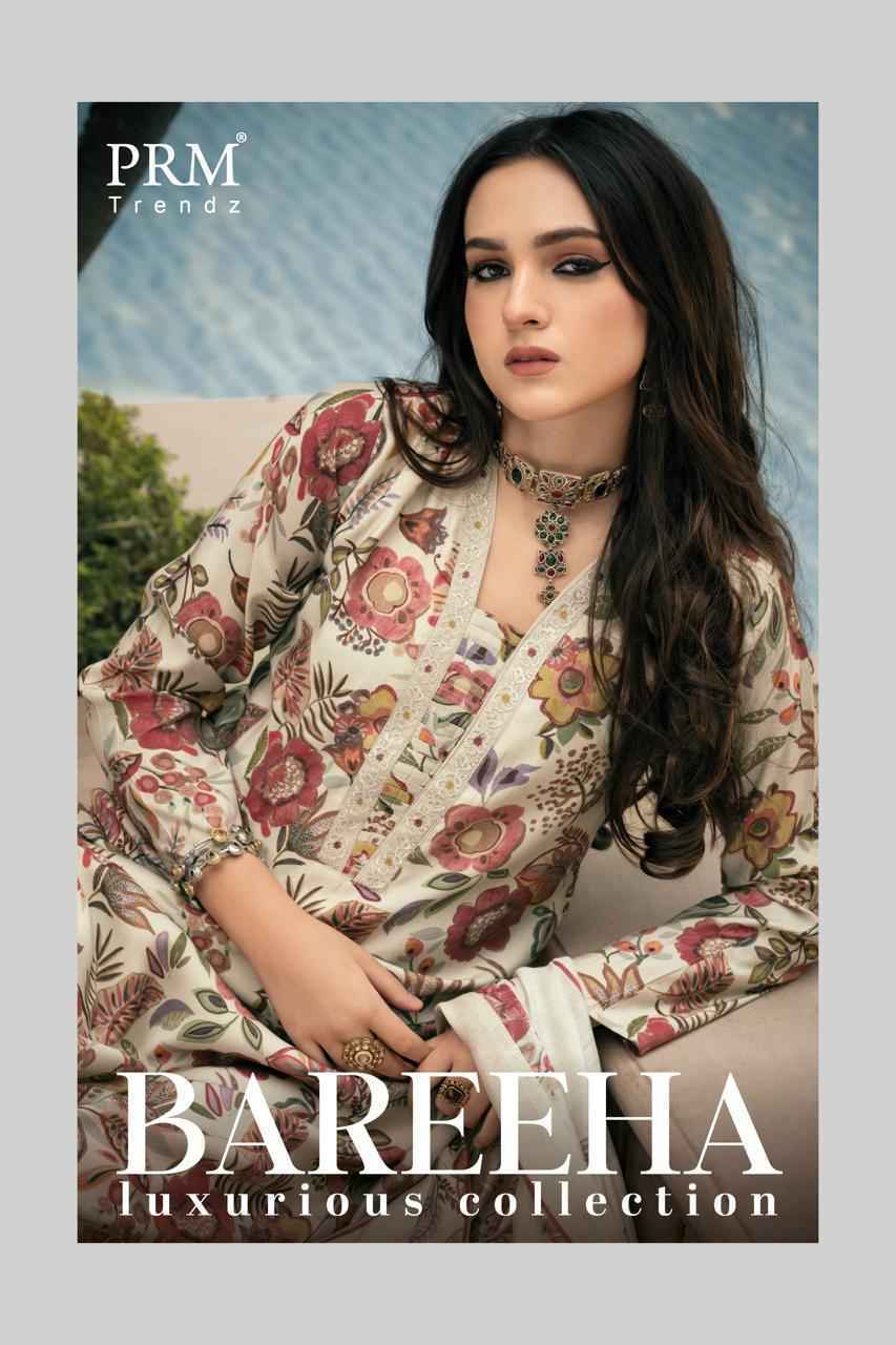 PRM Trendz Bareeha Viscouse Musline Dress Material Surat Wholesaler ( 6 pcs Catalogue )
