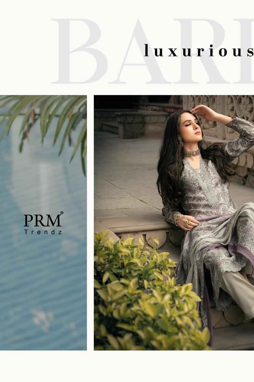 PRM Trendz Bareeha Viscouse Musline Dress Material Surat Wholesaler ( 6 pcs Catalogue )