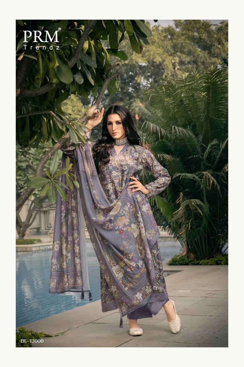 PRM Trendz Bareeha Viscouse Musline Dress Material Surat Wholesaler ( 6 pcs Catalogue )