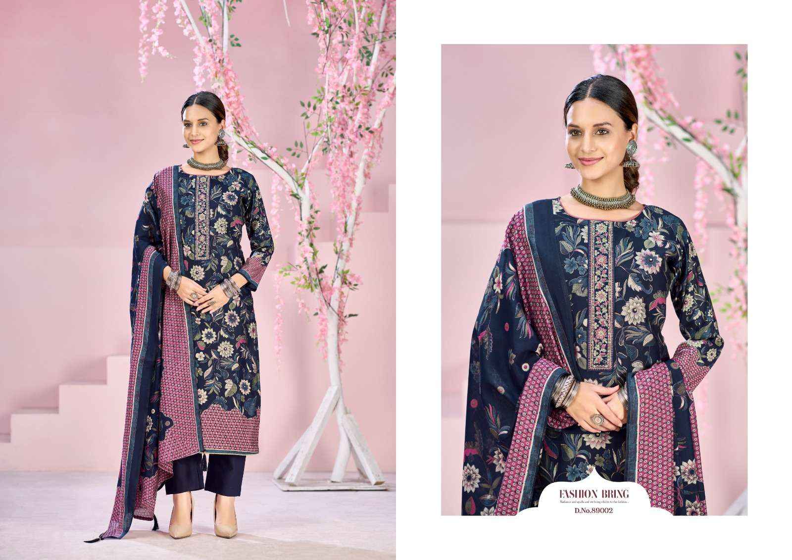 Radhika Azara Beauty Silk Vol 8 Designer Printed Fancy Muslin Salwar Kameez Wholesale Rate ( 4 Pcs Catalog )