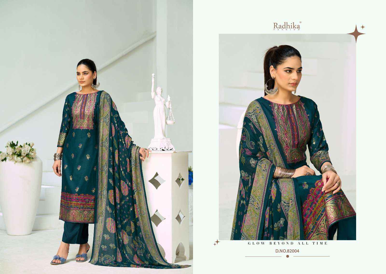 Radhika Azara Niharika Vol 2 vertical decharge Wholesale Price ( 4 Pcs Catalogue )
