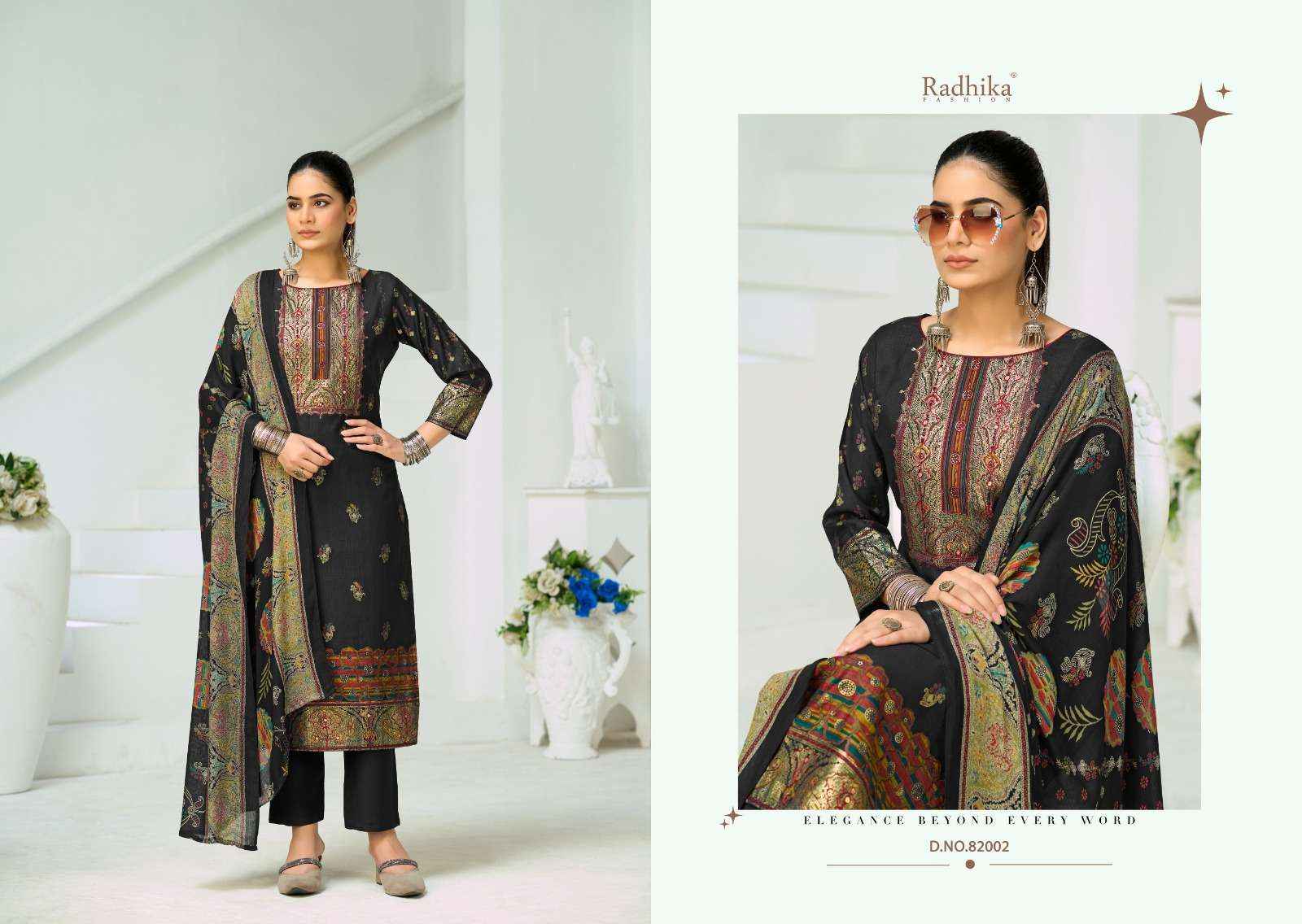 Radhika Azara Niharika Vol 2 vertical decharge Wholesale Price ( 4 Pcs Catalogue )