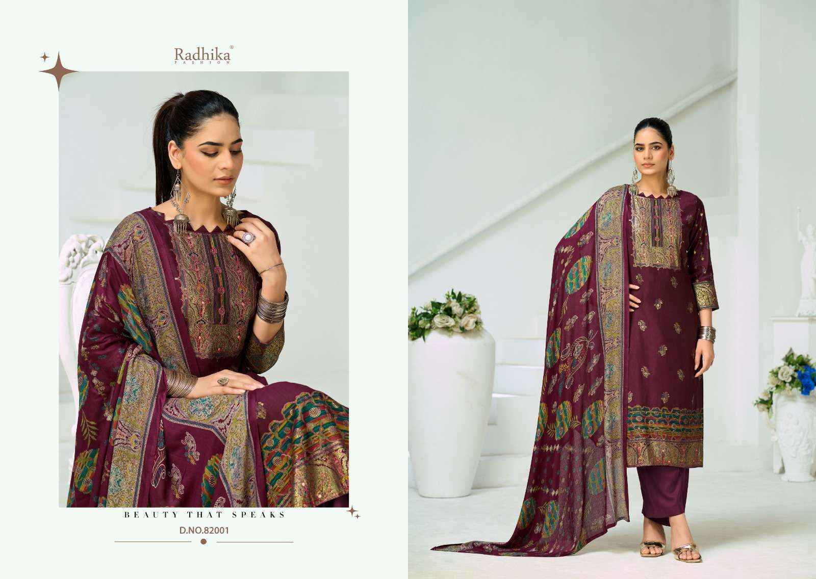 Radhika Azara Niharika Vol 2 vertical decharge Wholesale Price ( 4 Pcs Catalogue )