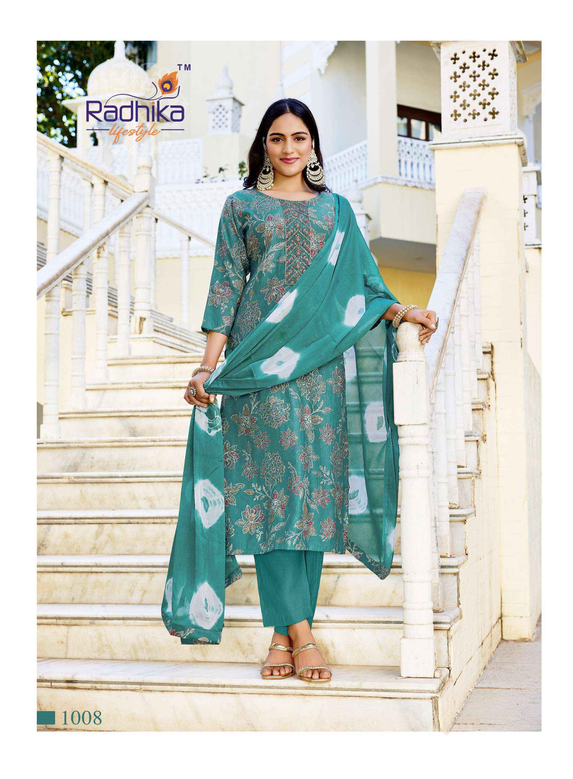 Radhika Lifestyle Shuag Vol 1 Fancy Kurti Combo Wholesale Rate ( 8 Pcs Catalog )