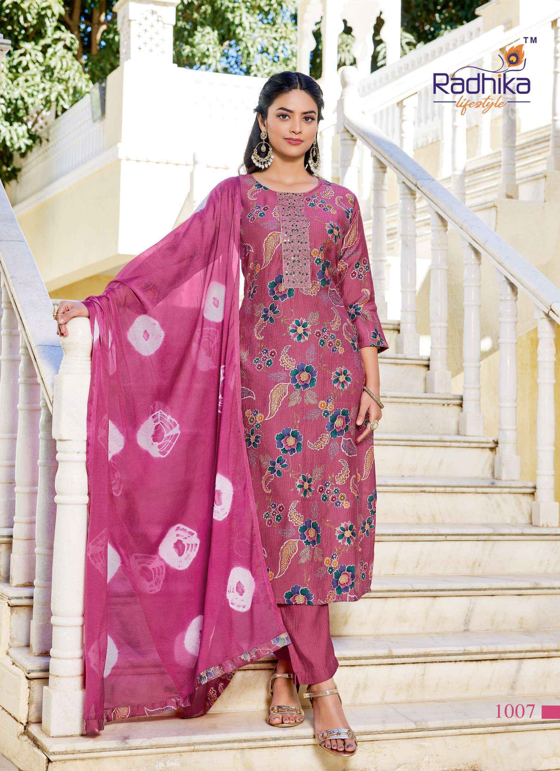 Radhika Lifestyle Shuag Vol 1 Fancy Kurti Combo Wholesale Rate ( 8 Pcs Catalog )