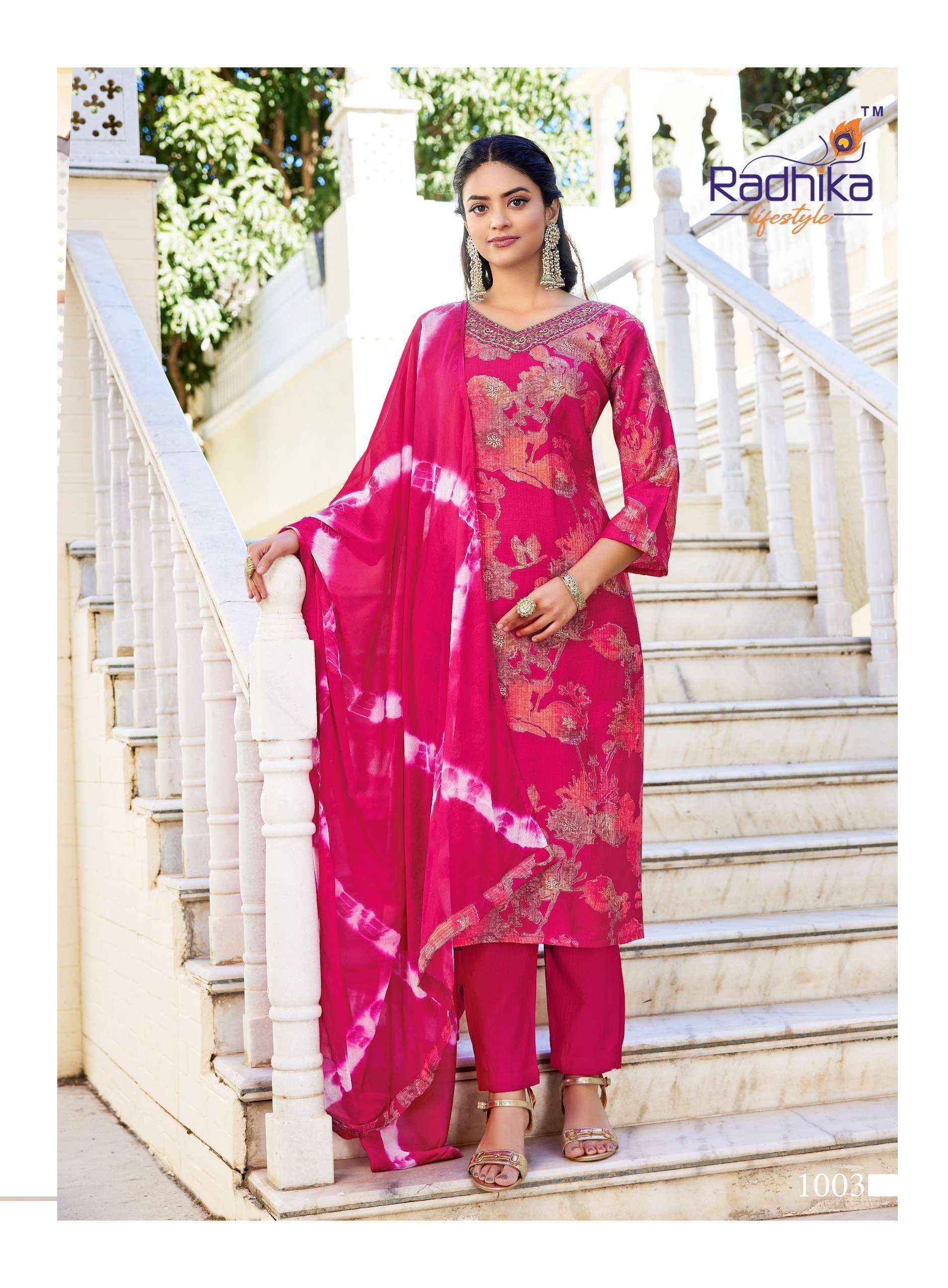 Radhika Lifestyle Shuag Vol 1 Fancy Kurti Combo Wholesale Rate ( 8 Pcs Catalog )