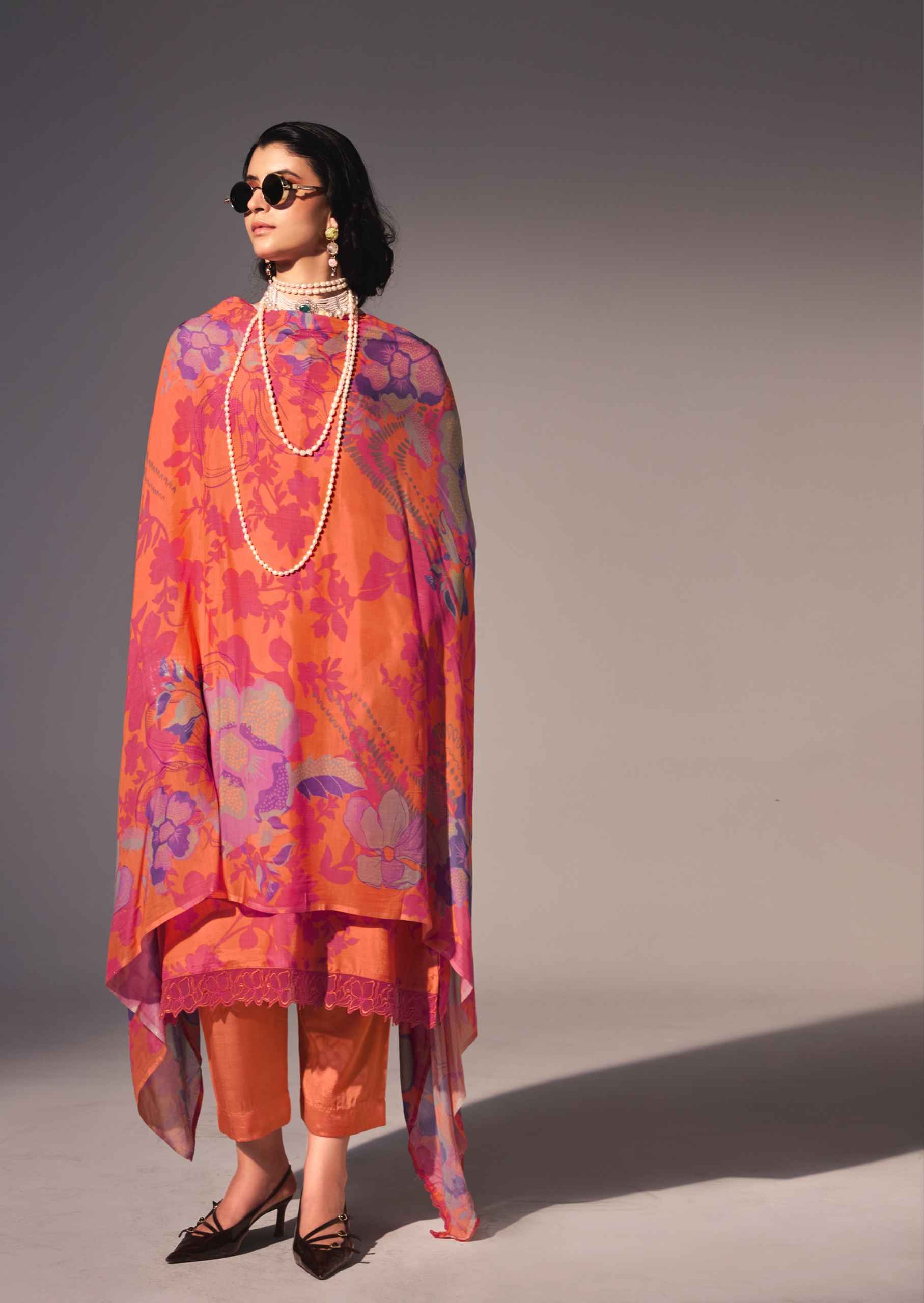 Sadhana Fashion Nimri Bemberg Musline Silk Dress Material Wholesale ( 6 pcs Catalogue )