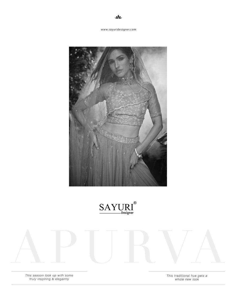 Sayuri Apurva 5735 To 5737 Partywear Designer Lehenga Wholesale Rate ( 3 Pcs Catalog )