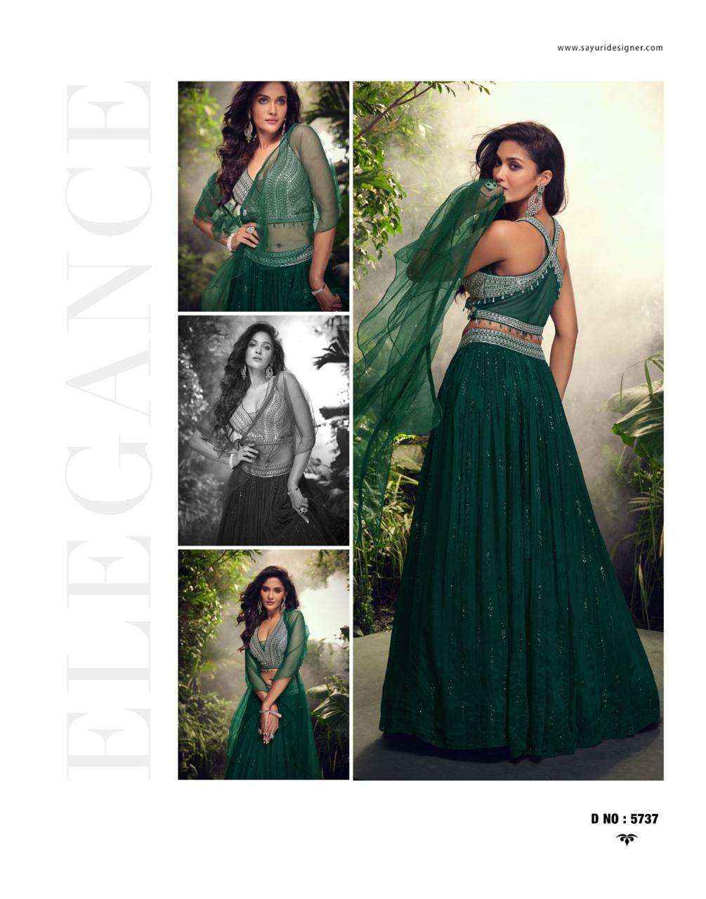 Sayuri Apurva 5735 To 5737 Partywear Designer Lehenga Wholesale Rate ( 3 Pcs Catalog )