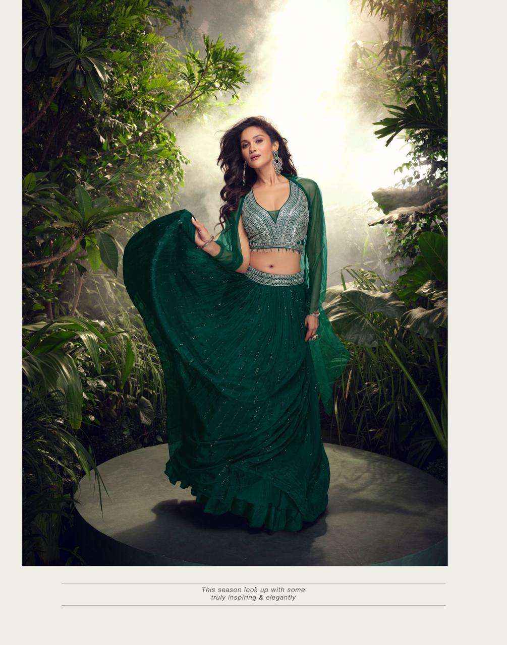 Sayuri Apurva 5735 To 5737 Partywear Designer Lehenga Wholesale Rate ( 3 Pcs Catalog )