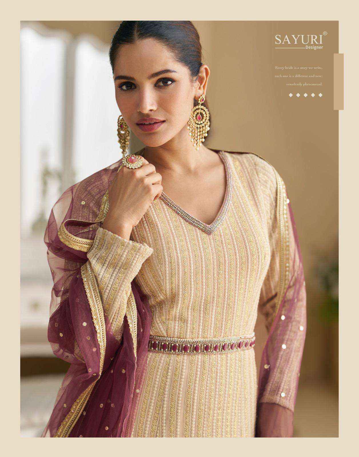 Sayuri Dawat 5834 To 5837 Latest Dsigner Indo Western Dress Wholesale Rate ( 4 Pcs Catalog )