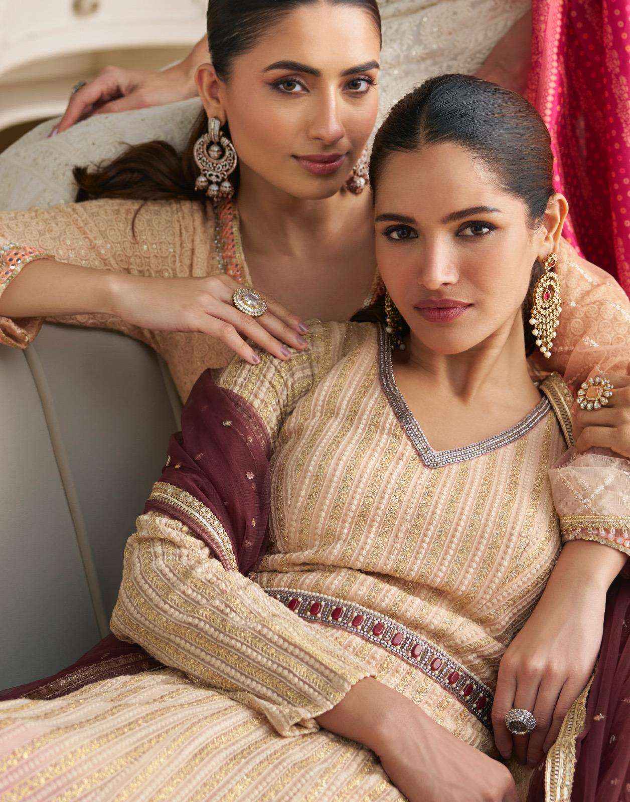 Sayuri Dawat 5834 To 5837 Latest Dsigner Indo Western Dress Wholesale Rate ( 4 Pcs Catalog )