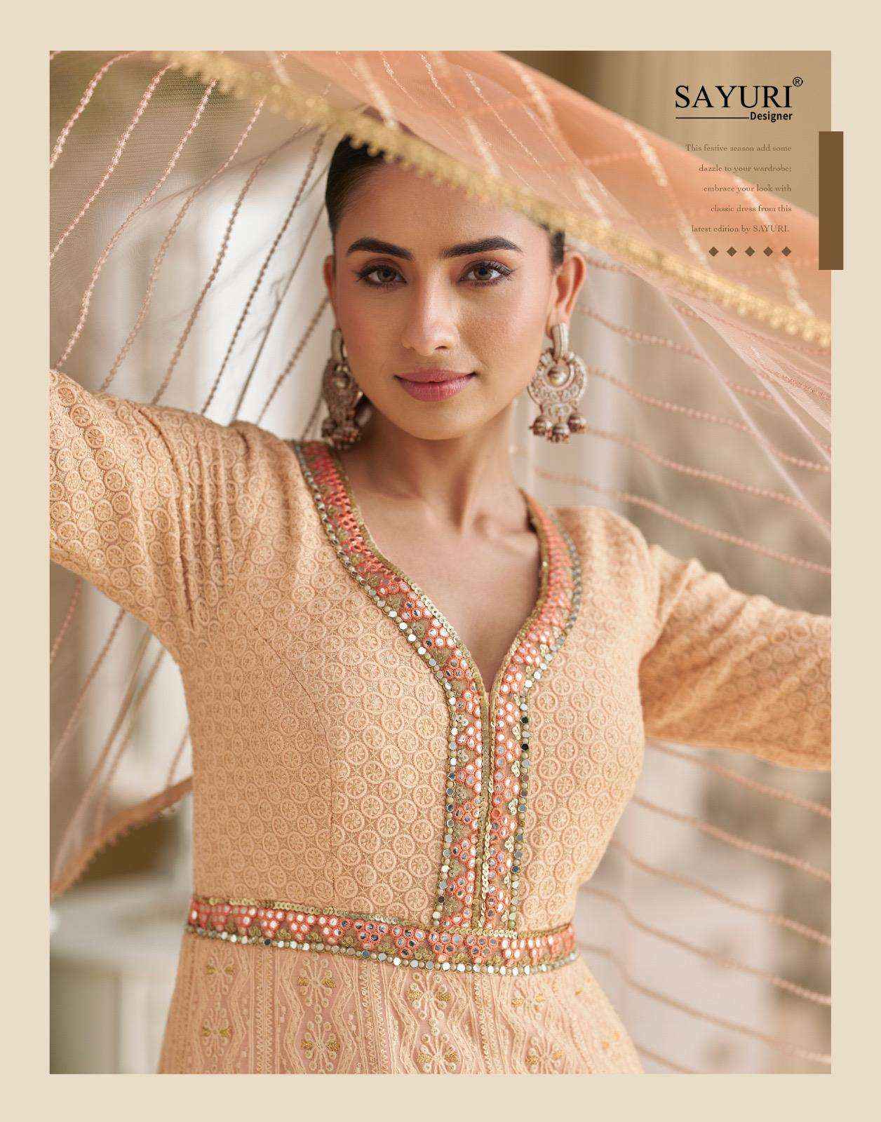 Sayuri Dawat 5834 To 5837 Latest Dsigner Indo Western Dress Wholesale Rate ( 4 Pcs Catalog )