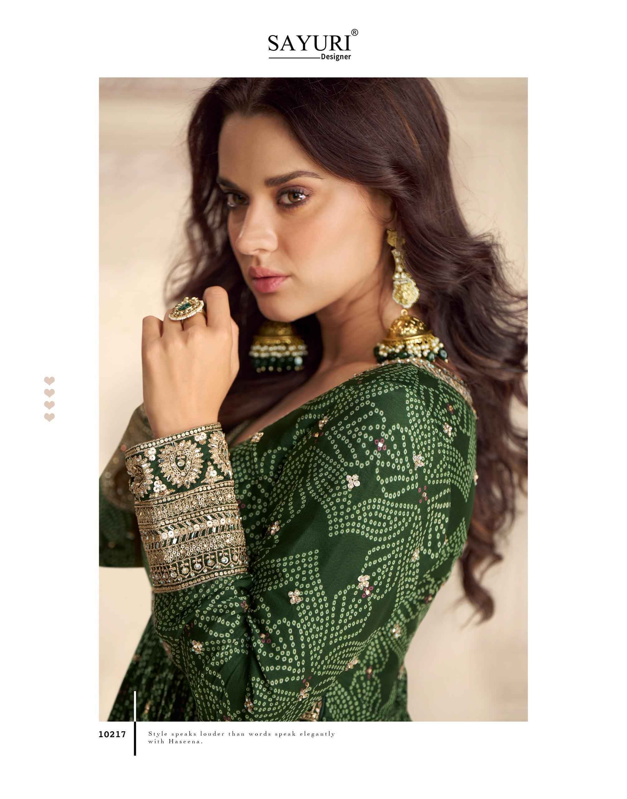 Sayuri Designer Bandhan Readymade Gown With Dupatta Chinon Silk 3 pcs Catalogue