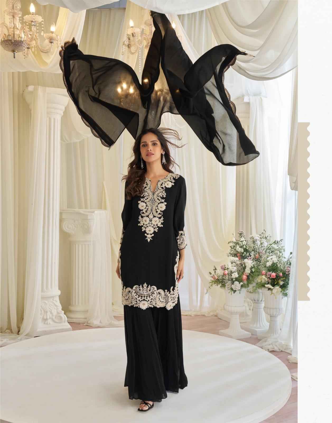 Sayuri Designer Kajal Readymade Chinon Silk Dress Wholesale Price ( 5 pcs Catalogue )