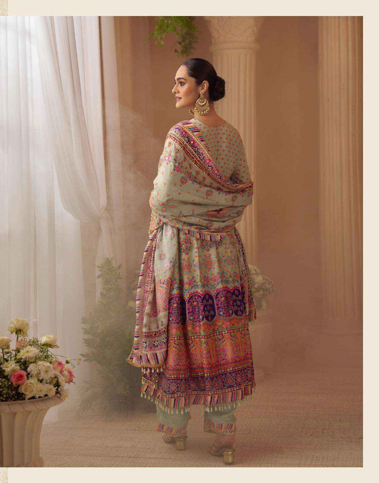 Sayuri Designer Sarthi Readymade Crepe Silk Suit Wholesale Rate ( 3 Pcs Catalog )