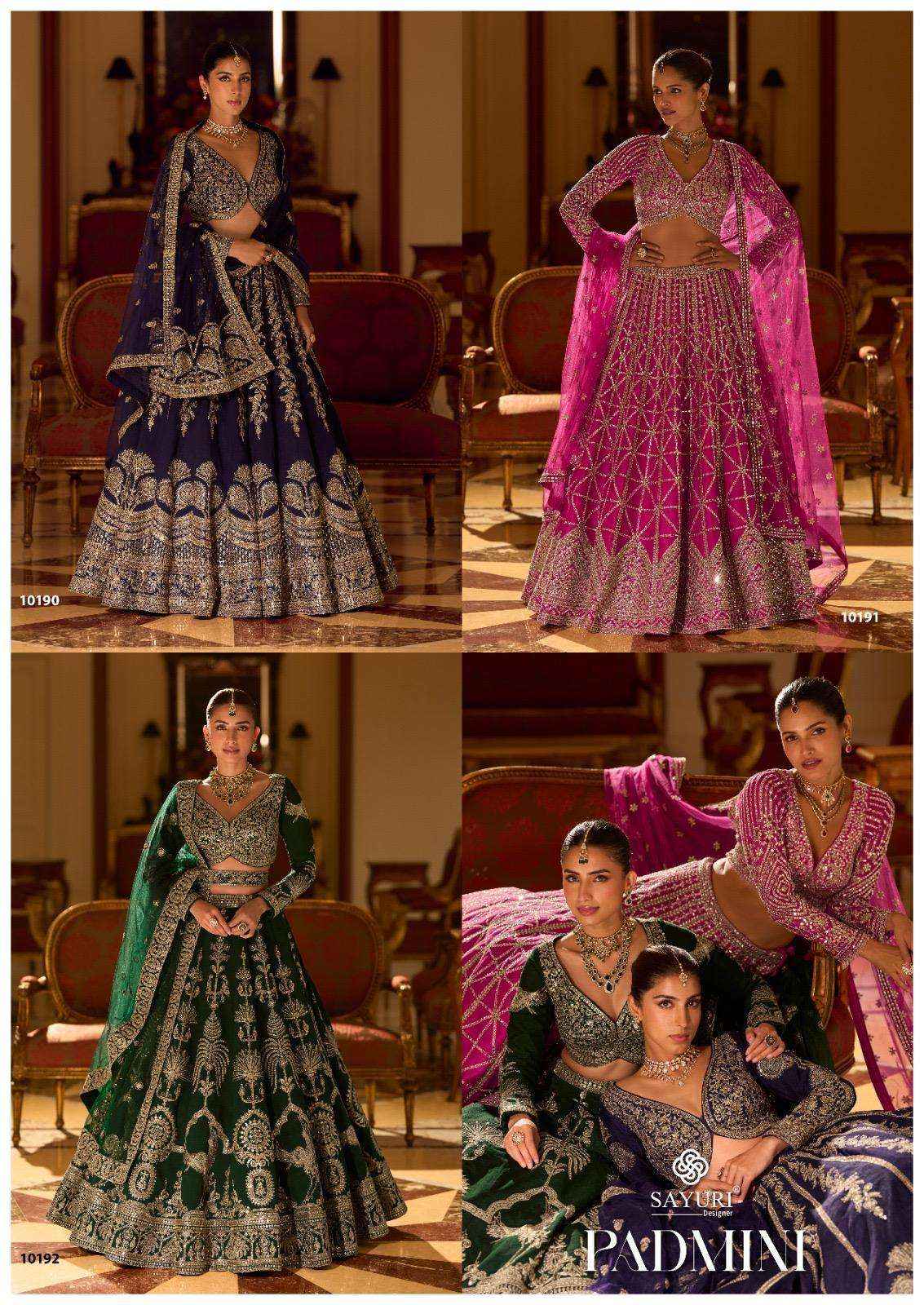 Sayuri Padmini 10190 To 10192 Readymade Designer Lehenga Choli Wholesale Price ( 3 Pcs Set )