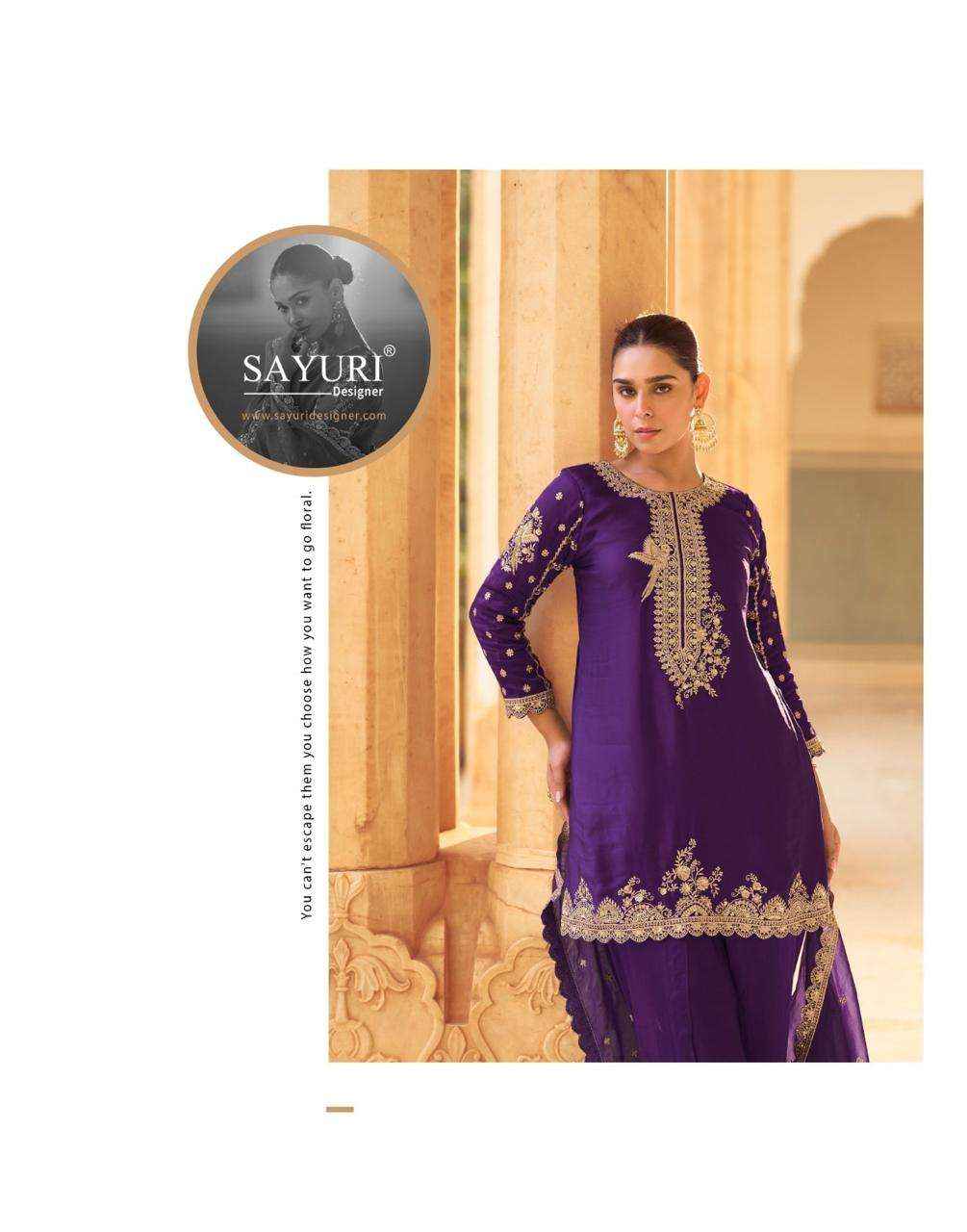 Sayuri Siya 5757 To 5759 Designer Doti Suit Latest Suit Wholesale Rate ( 3 Pcs Catalog )