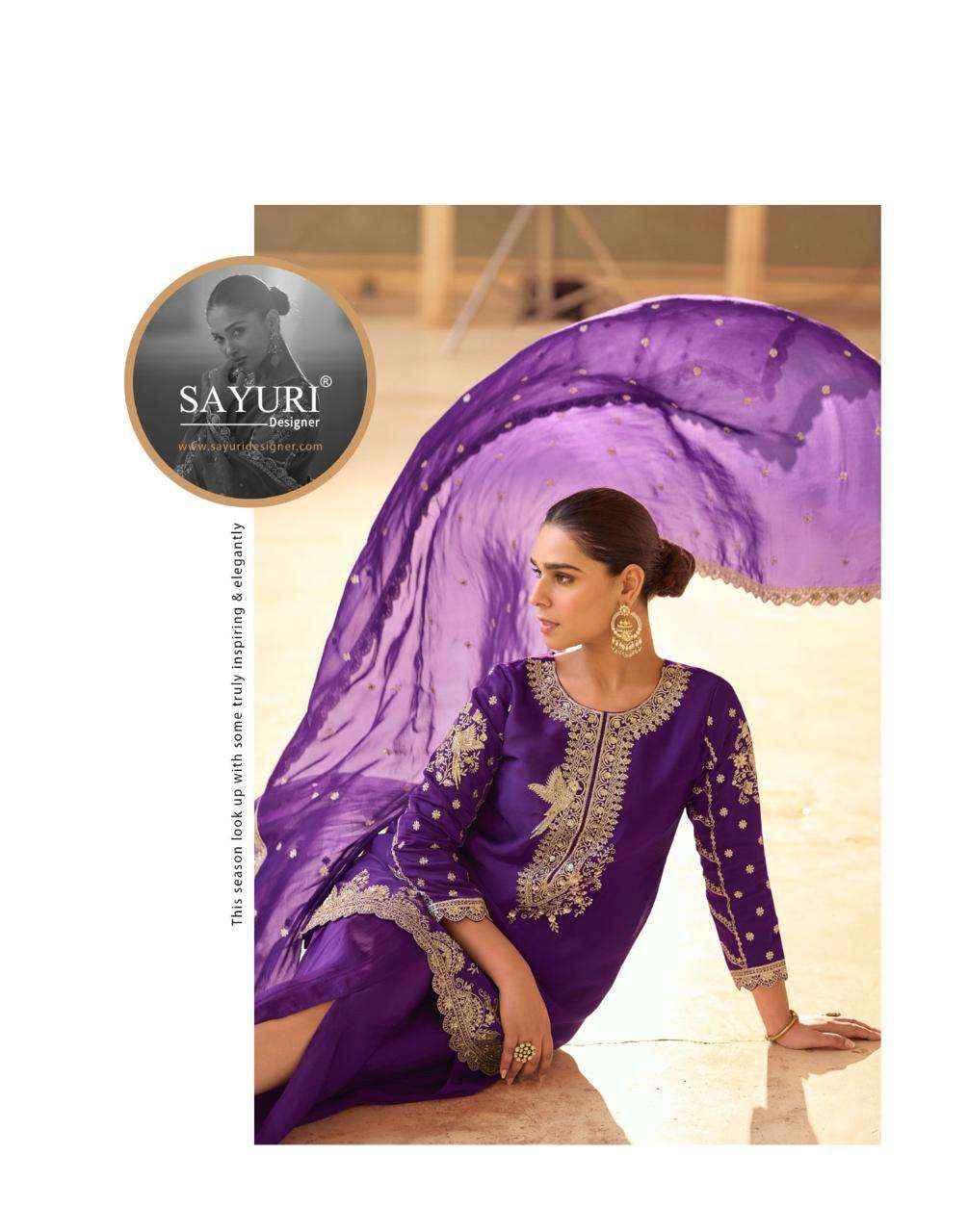 Sayuri Siya 5757 To 5759 Designer Doti Suit Latest Suit Wholesale Rate ( 3 Pcs Catalog )